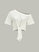 One-Shoulder Knotted Top